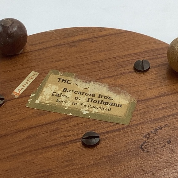 Vintage Swiss Anri Thorens Wood Music Box - Picture 15 of 16